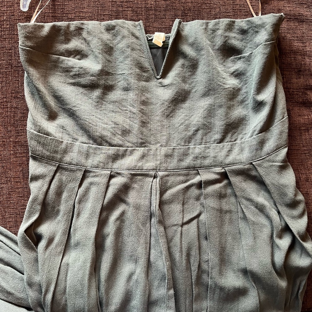 Wishlist olive green strapless jumpsuit pantsuit romper